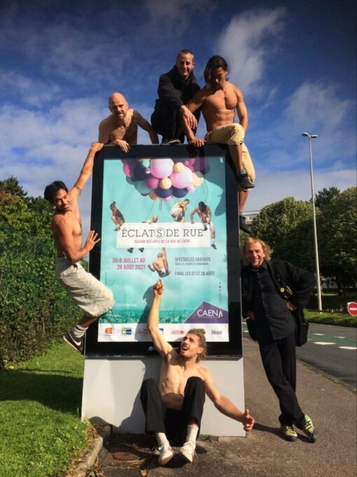 l'équipe des danseurs traceurs